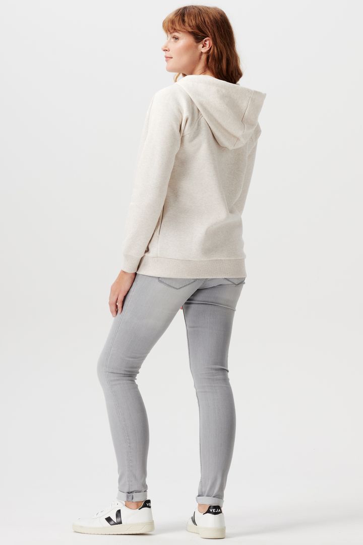 2-in-1 Umstands-Hoodie ecru