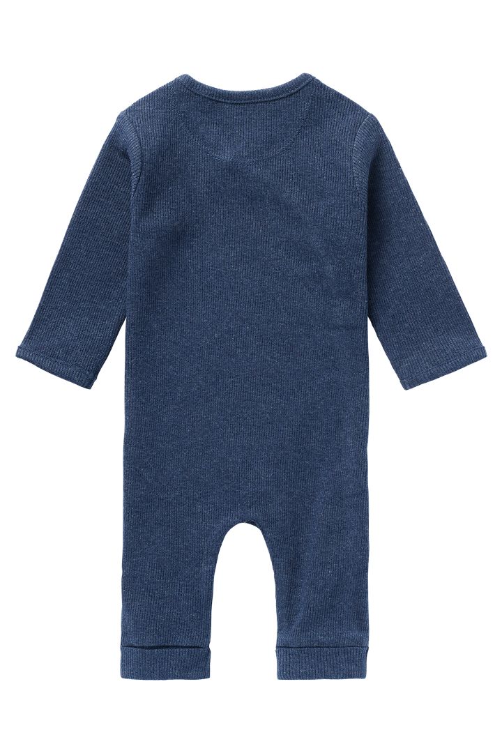 Rib Knit Romper navy