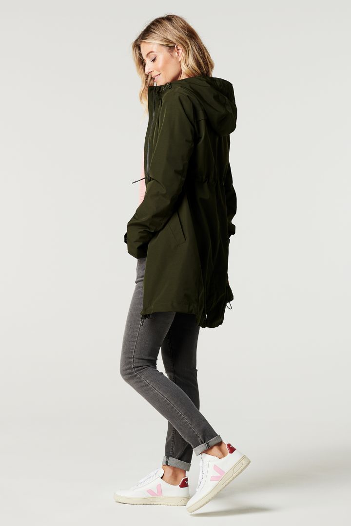 3 in 1 Umstands- und Tragejacke mit Kapuze