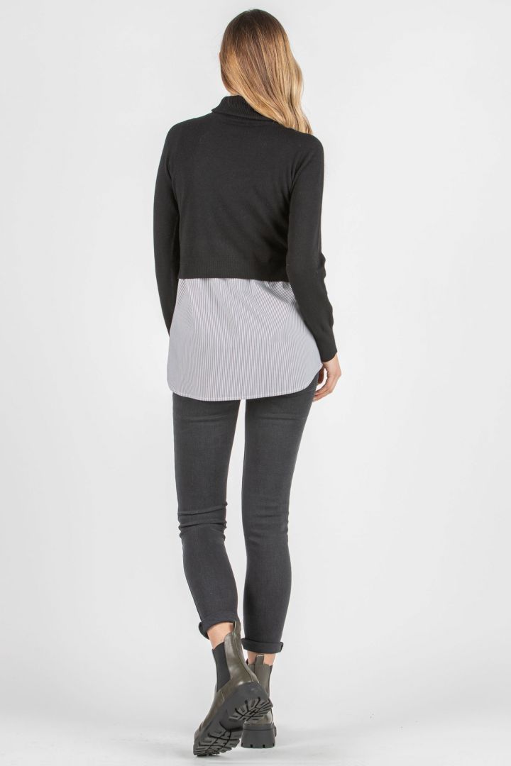 Skinny Umstandsjeans dunkelgrau