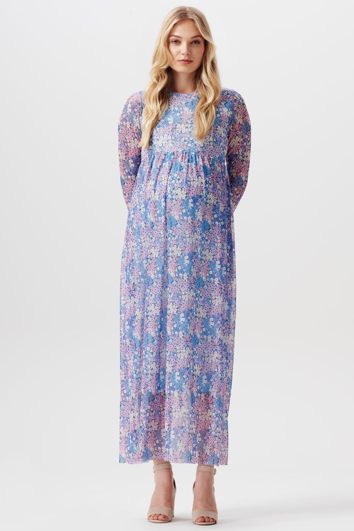 Maxi Umstandskleid mit Blumenprint