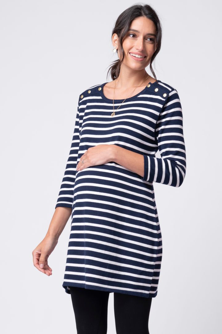 Nautrical Maternity and Nursing Tunic