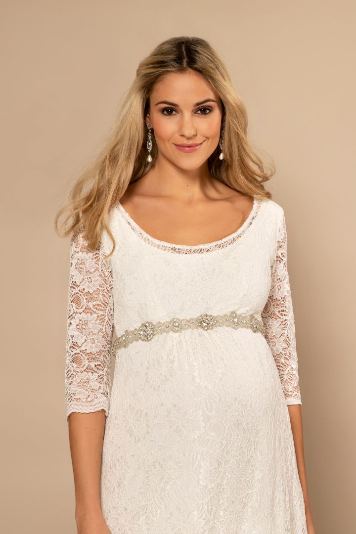 Umstandsbrautkleid lang