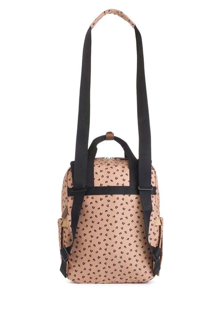 Eco Wickelrucksack aus recyceltem Plastik leo print