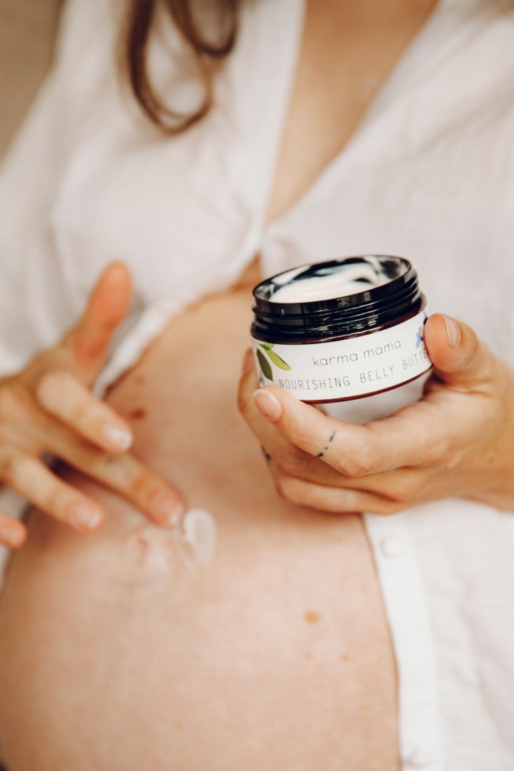 Mama Pflegende Babybauch Butter
