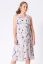Preview: Maternity and Nursing Pleated Dress with Flower Print