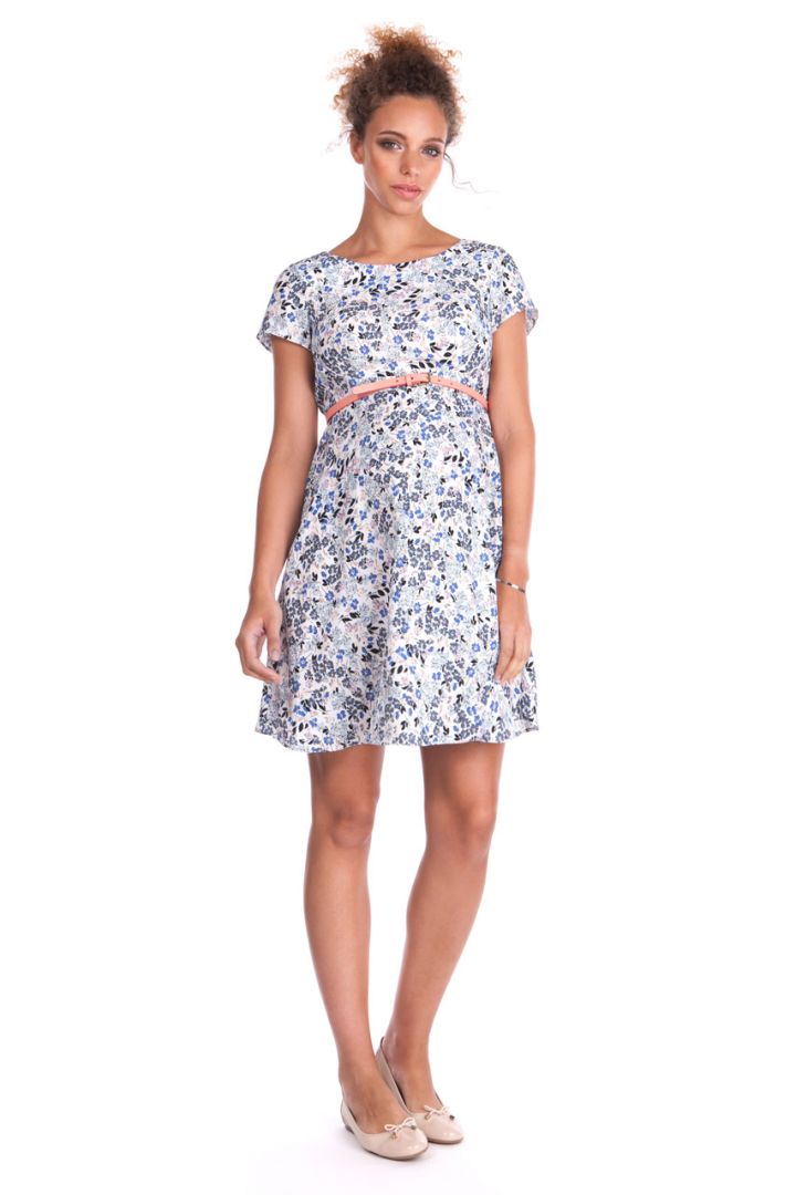 A-Line Umstandskleid mit Blumenmuster