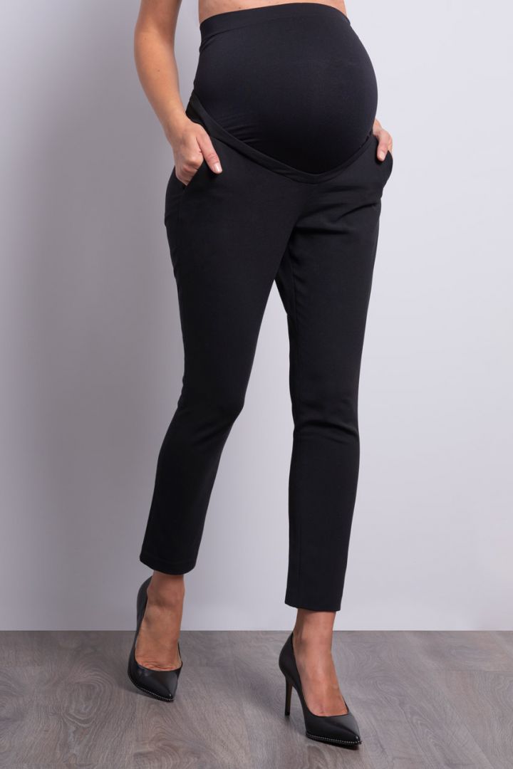 Slim-Fit Maternity Pants with Waistband