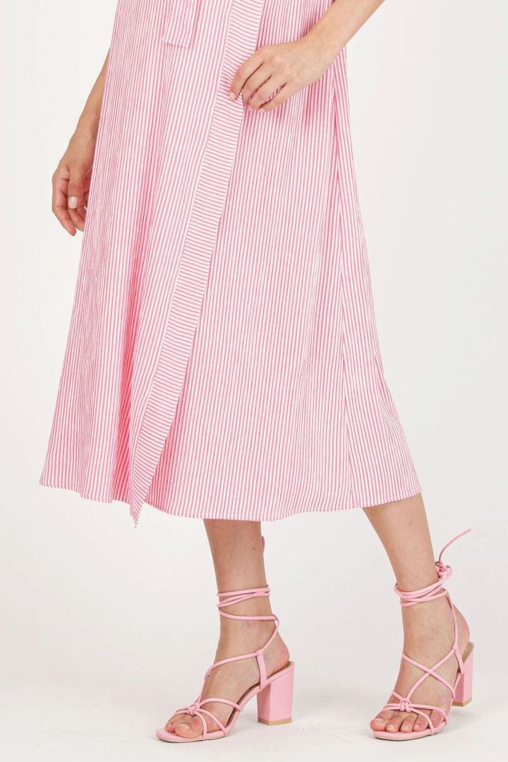 Umstands- und Stillkleid in Wickeloptik