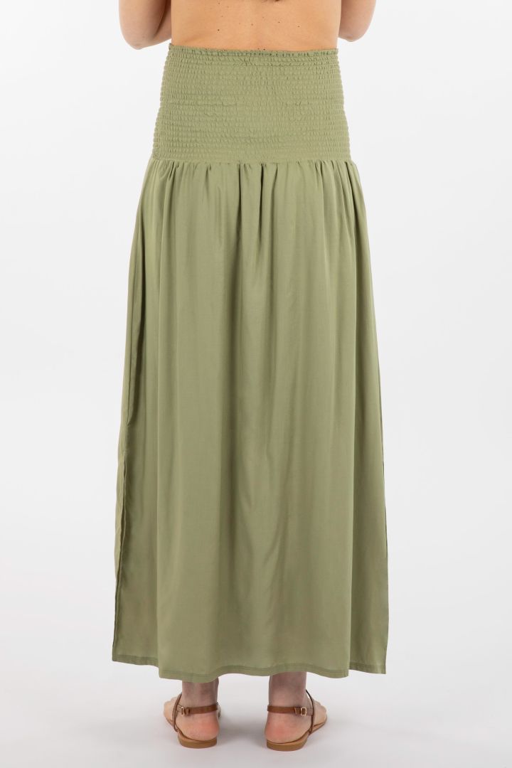 2 in 1 Maternity Skirt and Dress khaki