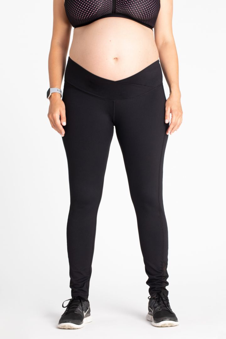 Sport Umstandsleggings mit Mesh Einsätzen