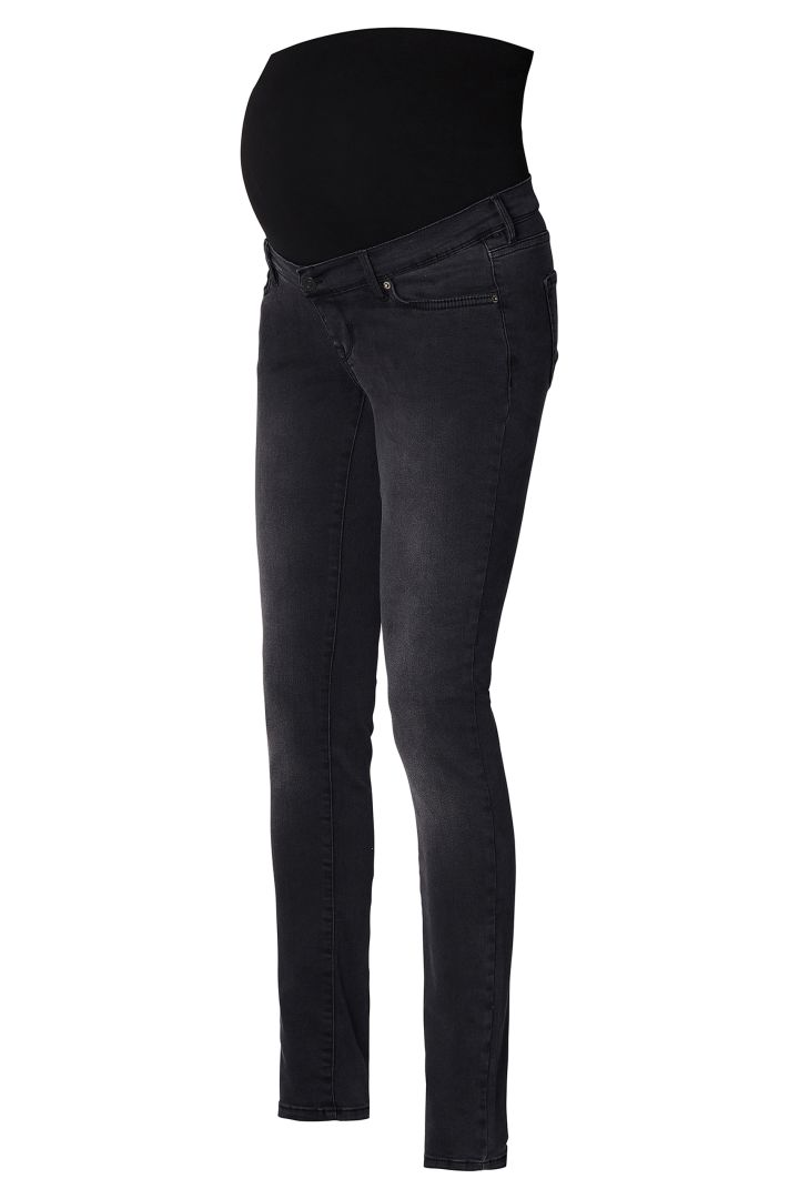 Skinny Umstandsjeans dunkelgrau