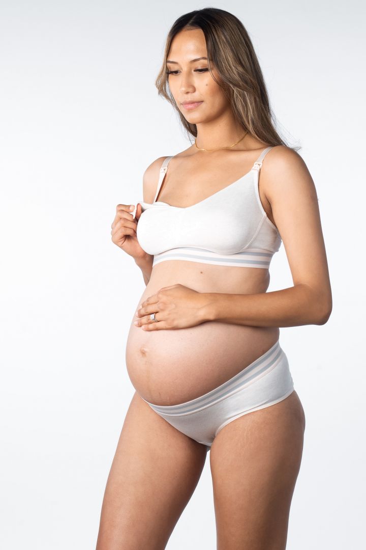 Baumwoll Taillen-Slip mit Auslaufschutz offwhite