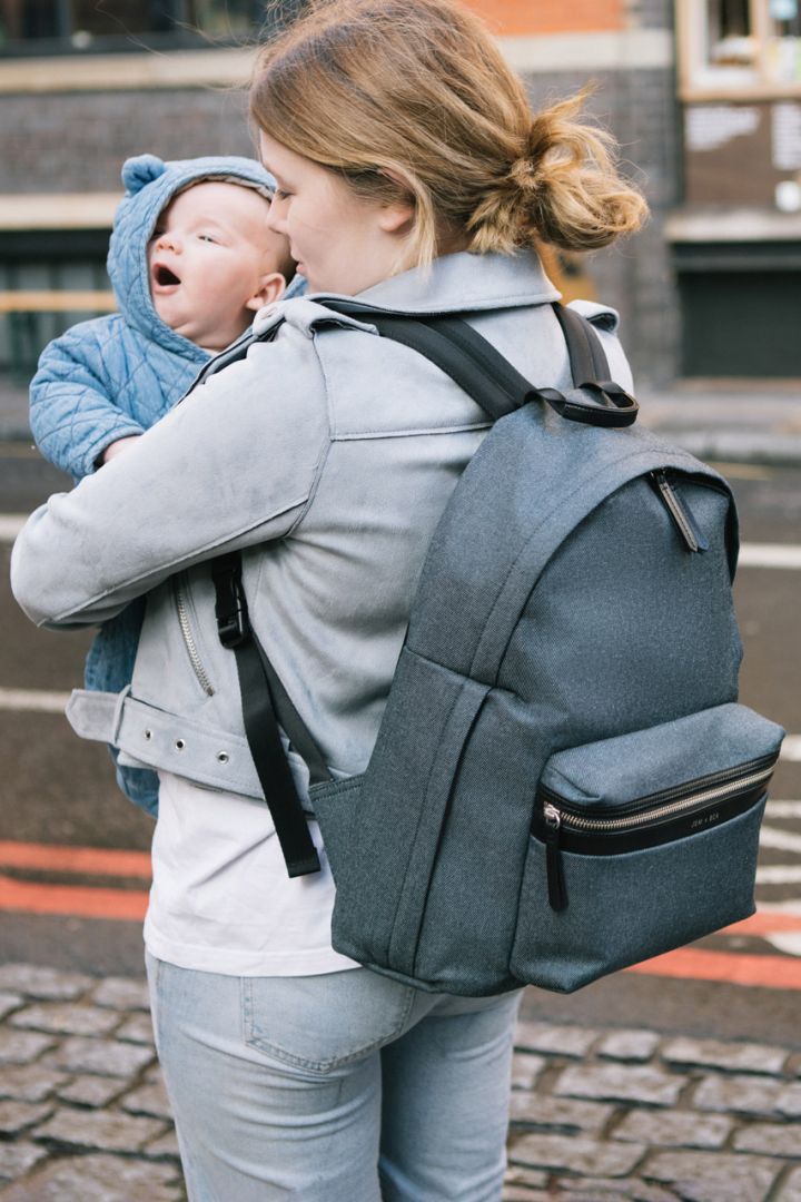 Wickelrucksack indigo denim