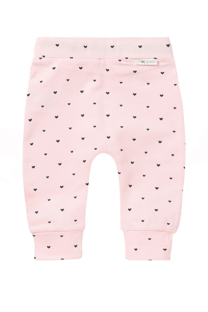 Organic Babyhose mit Herzchen rosa