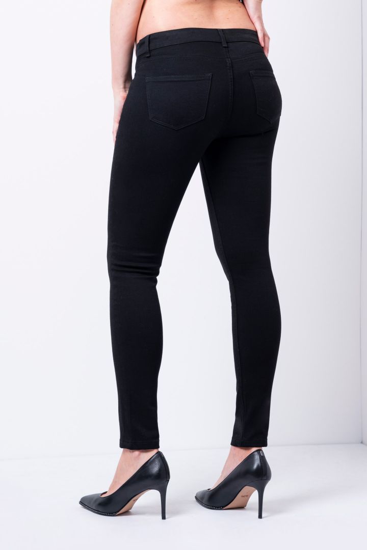 Organic Skinny Umstandsjeans mit Unterbauchbund