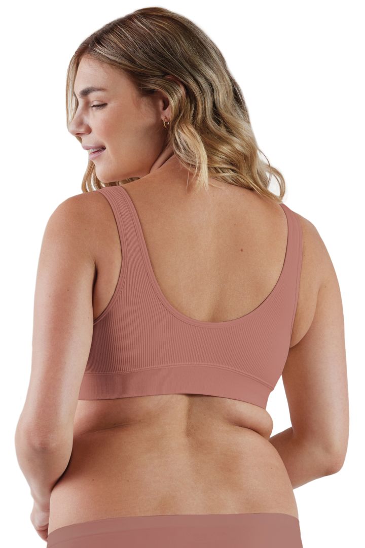 Eco Schlaf Still BH mit Rippstruktur rosa