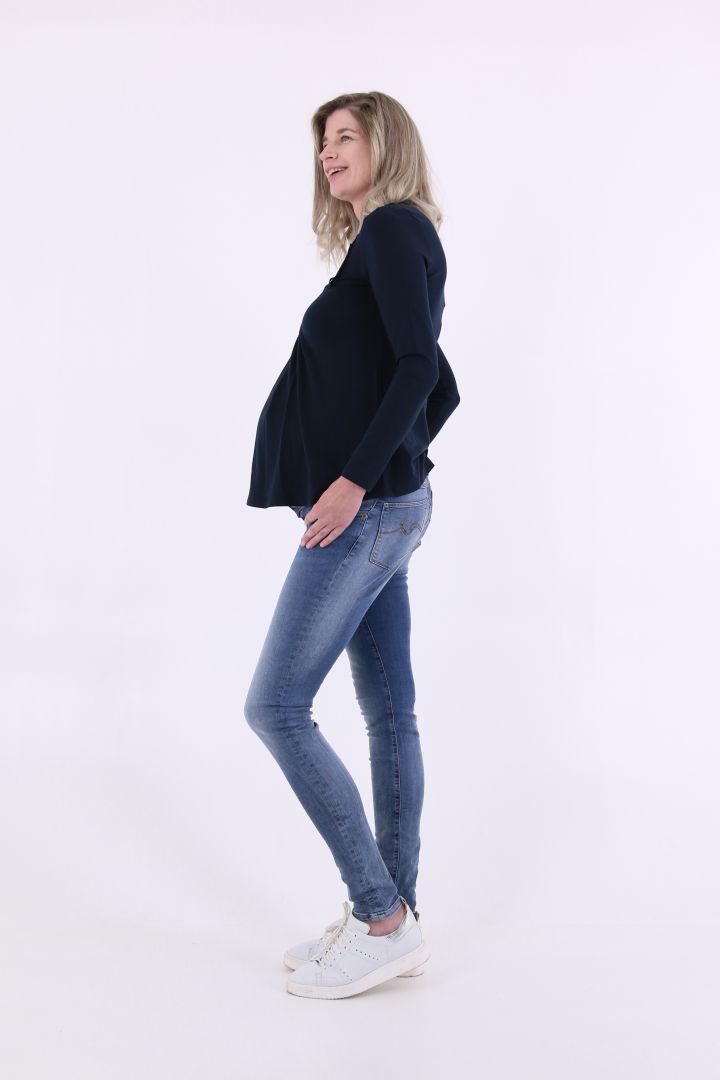 Organic Umstandsjeans Super Skinny Stone Wash
