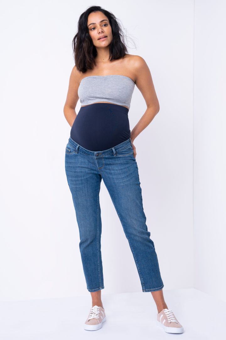 Cropped Umstandsjeans Straight Leg