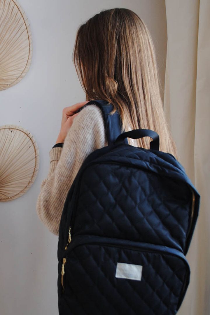 Eco Wickel-Rucksack taupe