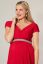 Preview: Festive maternity and nursing dress red