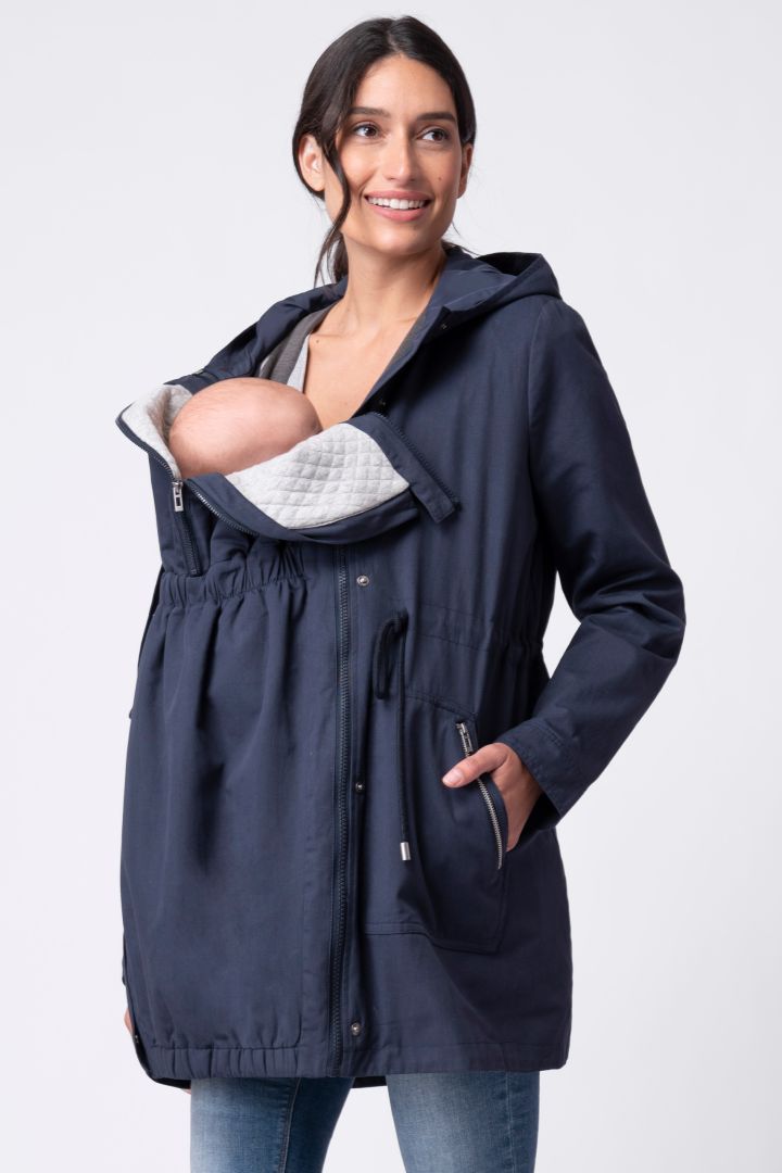 3 in 1 Utility Umstands- und Tragejacke navy