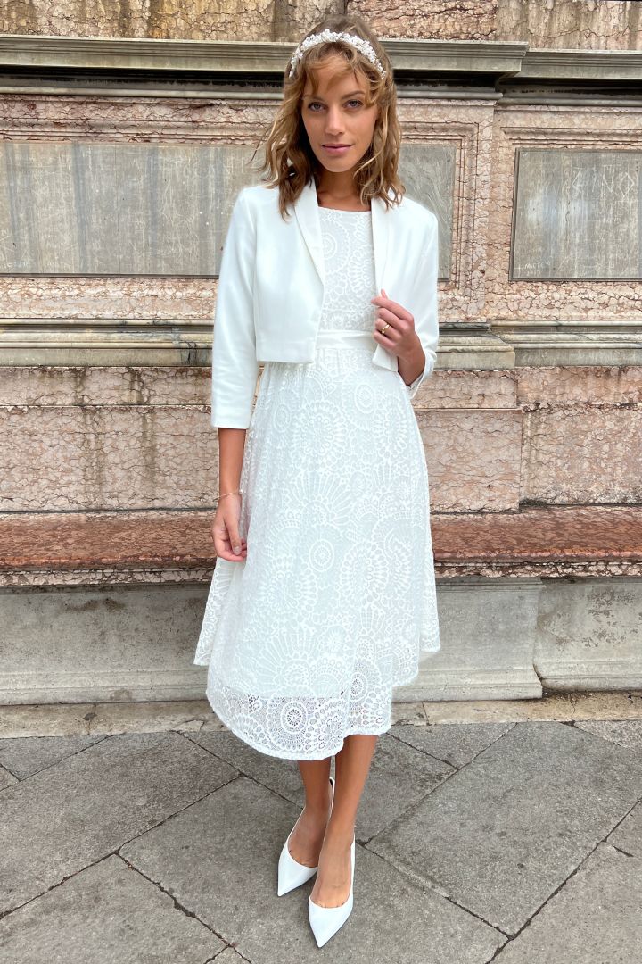 Braut Bolero mit Schalkragen