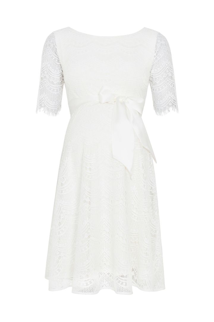 A-Line Maternity Wedding Dress with Back Cut-Out