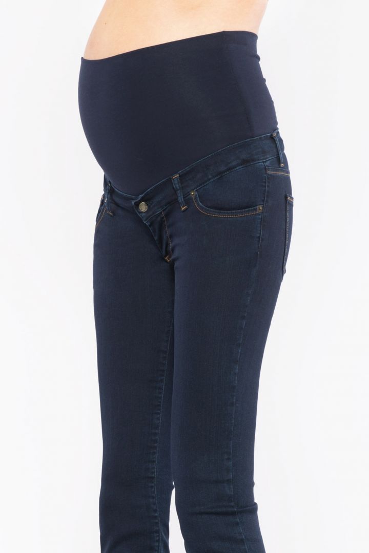 Bootcut Deluxe Umstandsjeans mit abnehmbarem Bauchband