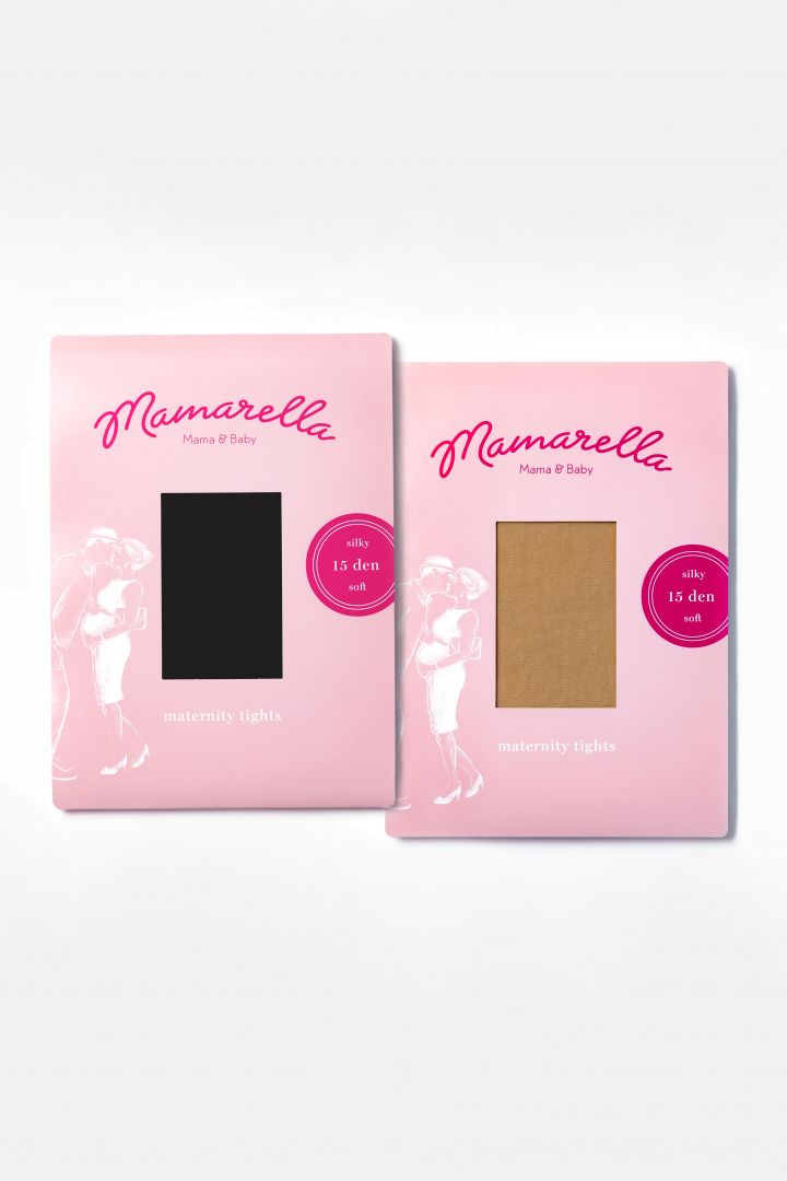 Umstandsstrumpfhose 15 DEN light almond