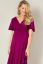 Vorschau: Wasserfall Midi Umstands- und Stillkleid fuchsia