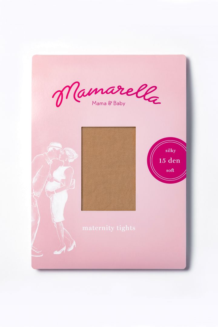 Umstandsstrumpfhose 15 DEN light almond