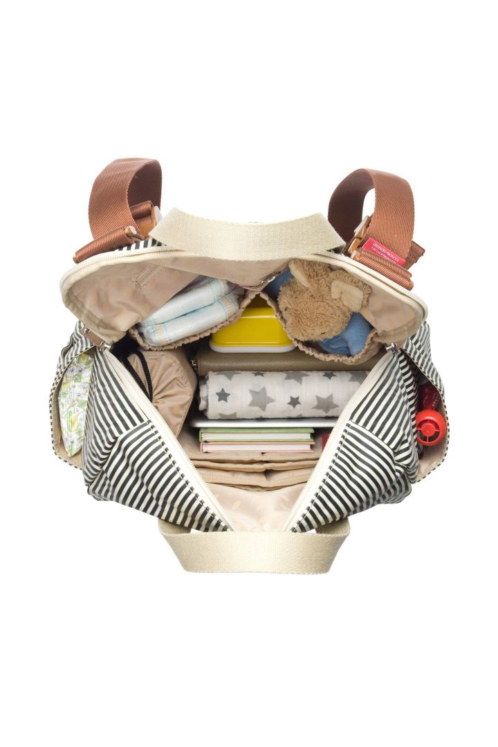 Eco Wickelrucksack gestreift