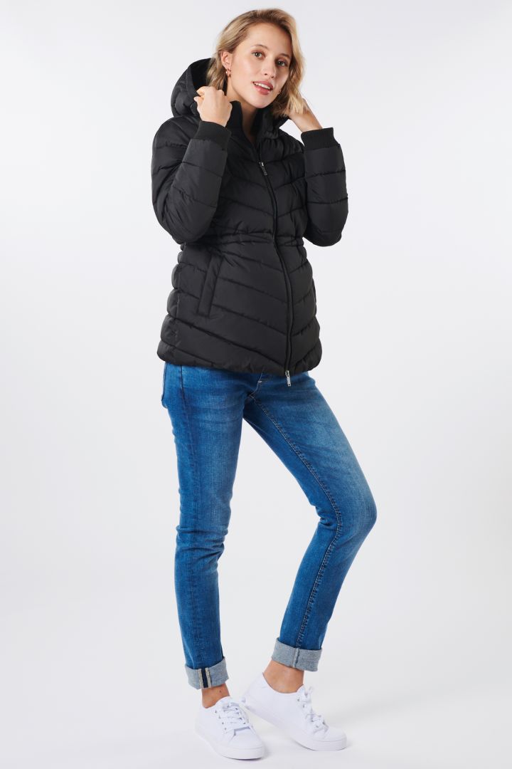 Eco Umstands- und Tragejacke mit abnehmbarer Kapuze