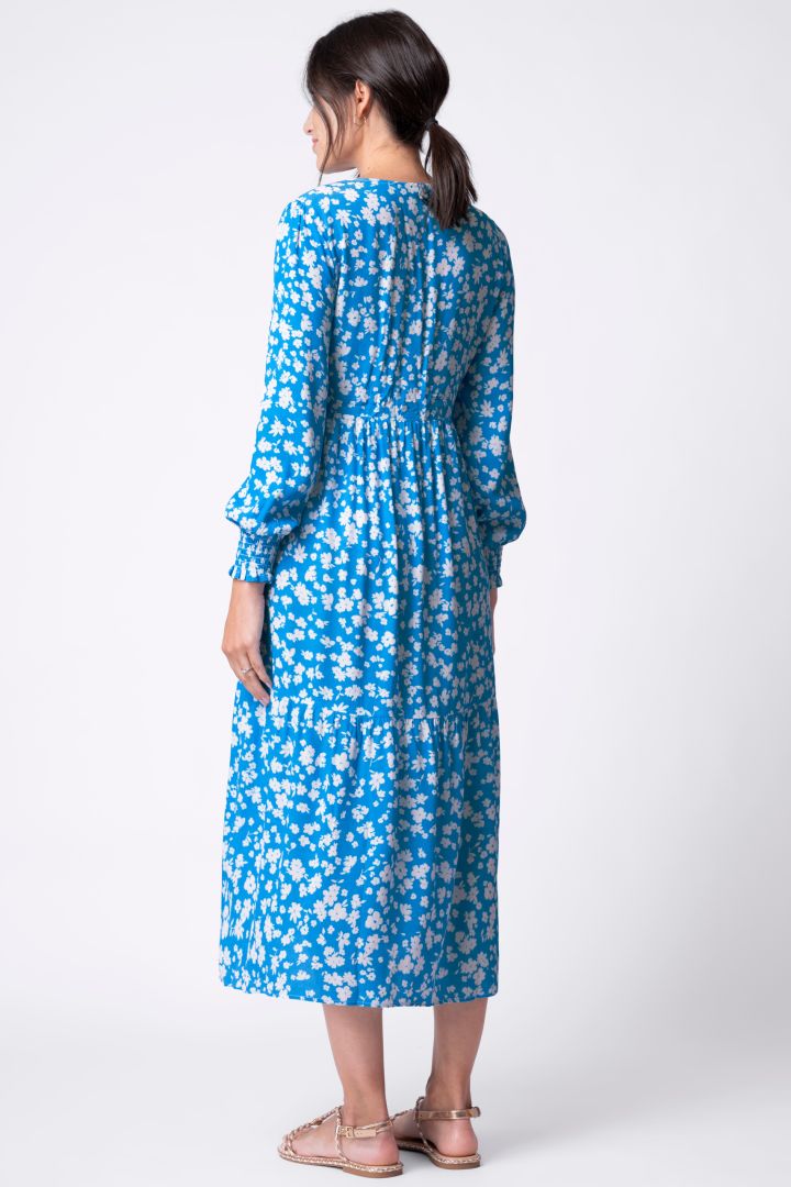 Midi Umstands- und Stillkleid mit Quasten