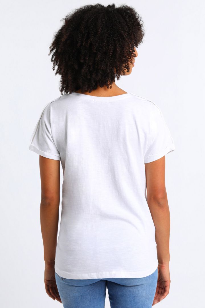 Organic Boyfriend Maternity and Nursing Shirt white