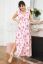 Vorschau: Maxi Umstands- und Stillkleid mit Blumen Print