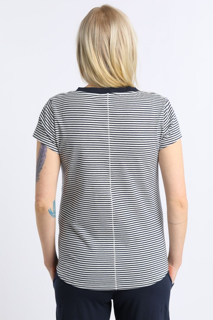 Striped Maternity Shirt in Organic Cotton