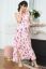 Vorschau: Maxi Umstands- und Stillkleid mit Blumen Print