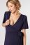 Vorschau: Midi Umstands- und Stillkleid in Wickeloptik navy