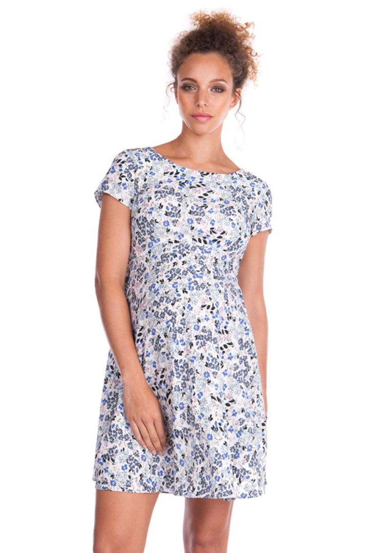 A-Line Umstandskleid mit Blumenmuster