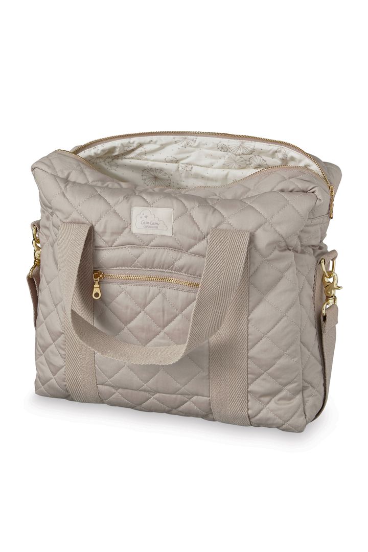 Eco Wickeltasche mit Stepp taupe