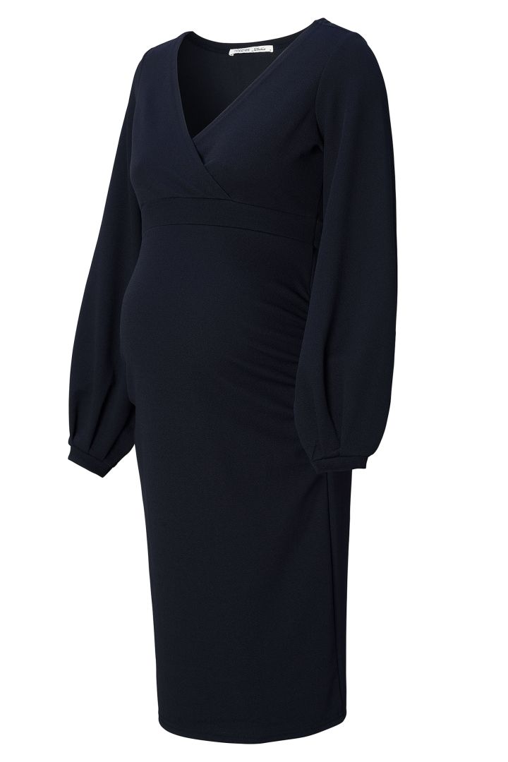 Eco Umstands- und Stillkleid mit Ballonärmeln