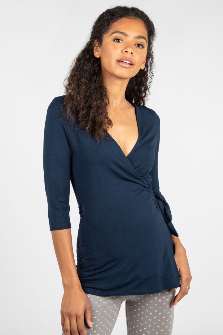 Eco Viskose Skin to Skin Baby Bonding Shirt navy