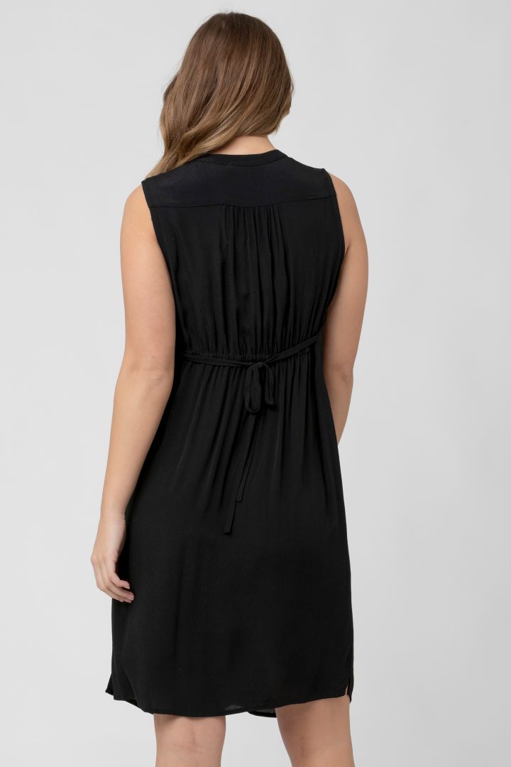 Maternity and Nursing Tunic Dress black