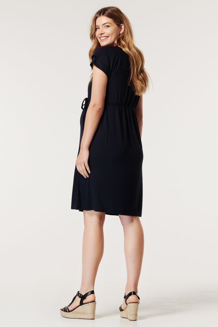 Ecovero Umstandskleid mit Kräuselkragen