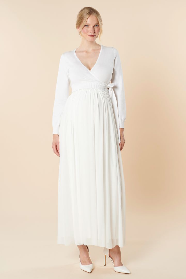 Braut Wickel-Cardigan mit Kaschmir