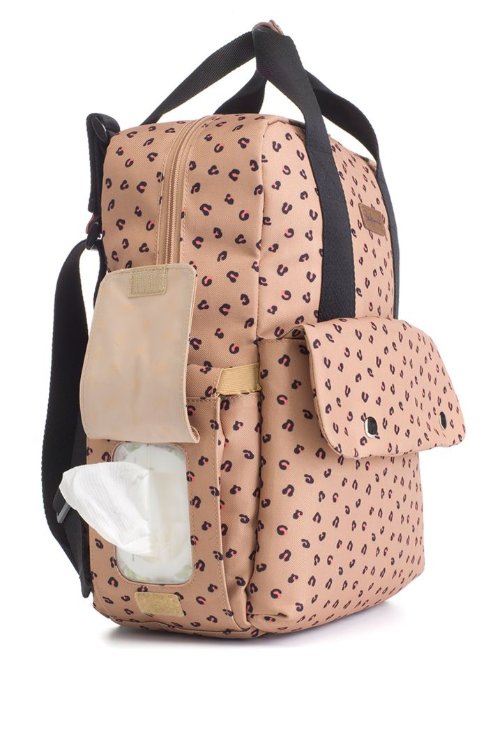 Eco Wickelrucksack aus recyceltem Plastik leo print