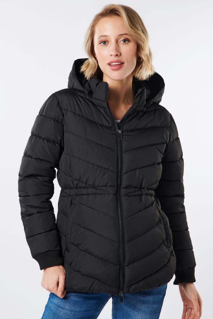 Eco Umstands- und Tragejacke mit abnehmbarer Kapuze