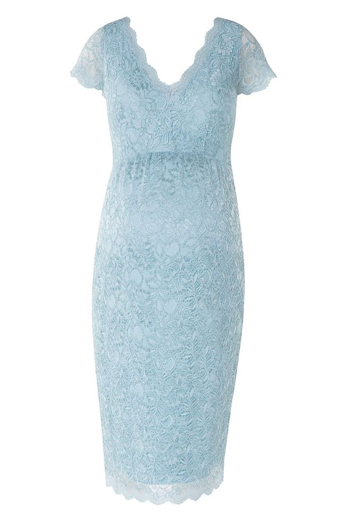 Umstandsspitzenkleid Cap Sleeve